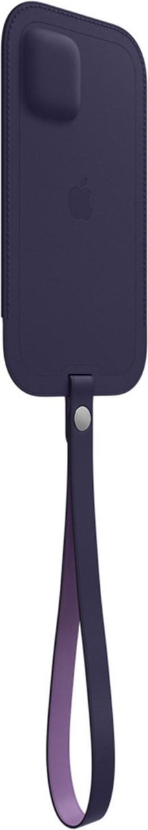 Apple - Leren hoesje met Koord - MagSafe - iPhone 12 Mini - Donkerpaars / Violet