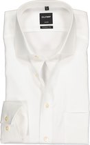 OLYMP Luxor modern fit overhemd - beige twill - Strijkvrij - Boordmaat: 41