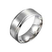 Stainless steel ring Clay | Zilver | Heren ring | Dames ring | Maat 19.2