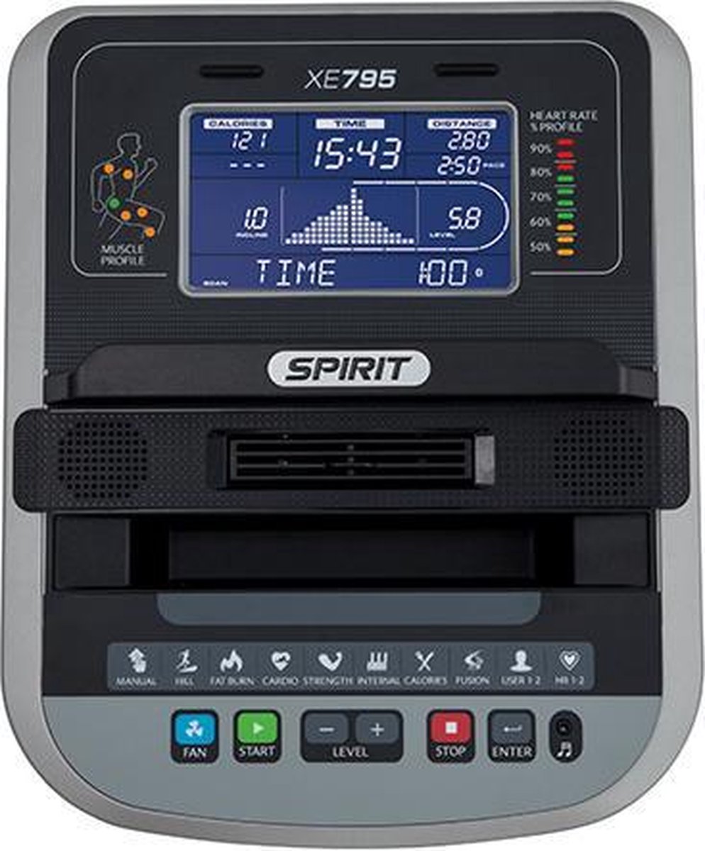 Afbeelding 3 van Spirit Fitness XE795 Elliptical - Hometrainer - Elliptische trainer