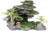 Flamingo Aquarium Decoratie Lapis Stenen Grijs 17X9X10Cm