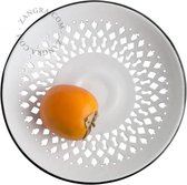 Zangra emaille schotel Ø 25 cm - wit