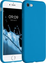 kwmobile telefoonhoesje voor Apple iPhone SE (2022) / SE (2020) / 8 / 7 - Hoesje voor smartphone - Back cover in Caribisch blauw