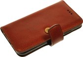 Made-NL Handgemaakte iPhone 12 book case robuuste rood reptielen motive leer hoesje