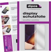 dipos I 2x Beschermfolie helder compatibel met Samsung Galaxy Note 20 Ultra Folie screen-protector (expres kleiner dan het glas omdat het gebogen is)