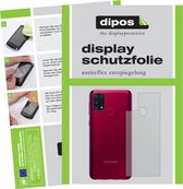 dipos I 6x Beschermfolie mat compatibel met Samsung Galaxy M31s Achterkant Folie screen-protector (expres kleiner dan het glas omdat het gebogen is)