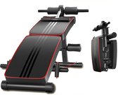 BrightWise® Fitness Bank 4 in 1 Opvouwbaar Inclusief Armveer & Elastieken - Fitnessbank - Buikspieren - Buikspierbank - Fitness bankje - Trainingsbank - Fitness bench - Fitness bank krachttra