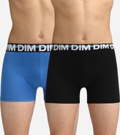 DIM Ecodim Classic - Onderbroeken Jongens - Boxershort - 2 Stuks - Maat 12 Jaar - Blauw/Zwart