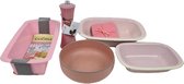 Keukenpakket - Roze - Bakken - Koken - Kado Pakket - Cadeau Pakket - Housewarming gift - 10 Delig