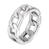 Stainless steel schakelring Link | Dames ring | Heren ring | Maat 19.2