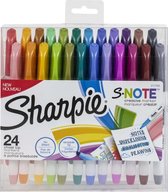 Sharpie - S-Note Markeerstiften met chisel tip - 24 stuks
