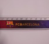 FC barcelona liniaal / meetlat voetbal 30 cm (aluminium)