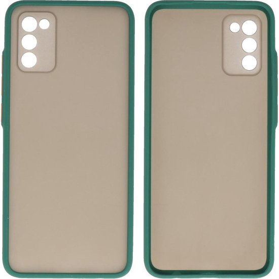 Samsung Galaxy A02S Hoesje - Back Cover Telefoonhoesje - Donker Groen