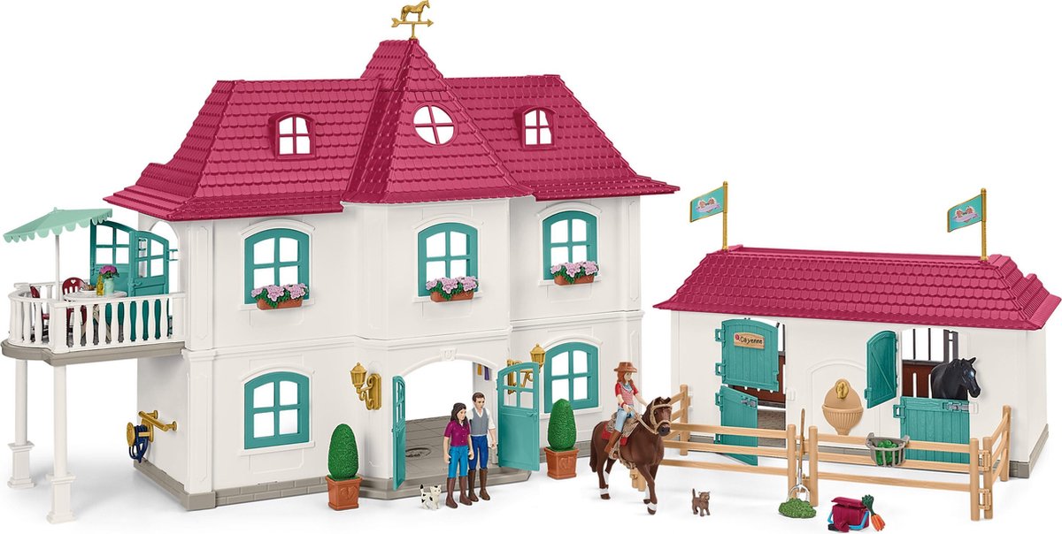 schleich HORSE CLUB Speelfigurenset - Lakeside Paardenboederij - Kinderspeelgoed voor Jongens en Meisjes - 107 Onderdelen - 42551 — afbeelding 8