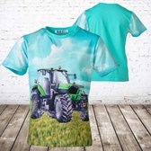 S&C T-shirt met Deutz trekker - 110/116