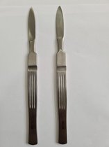 Belux Surgical / Ontleedmes met Metalen handvat & Dessecting knife 15cm RVS
