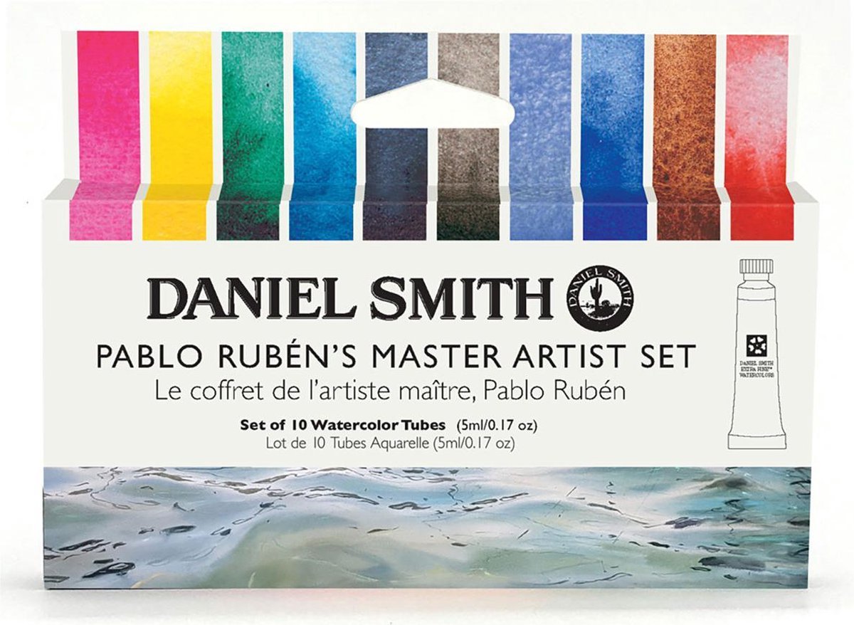 Daniel Smith Aquarelverf - Professionele Aquarel Verf - Watercolour 5ml Pablo Ruben's Master Artist Set with 10 Tubes