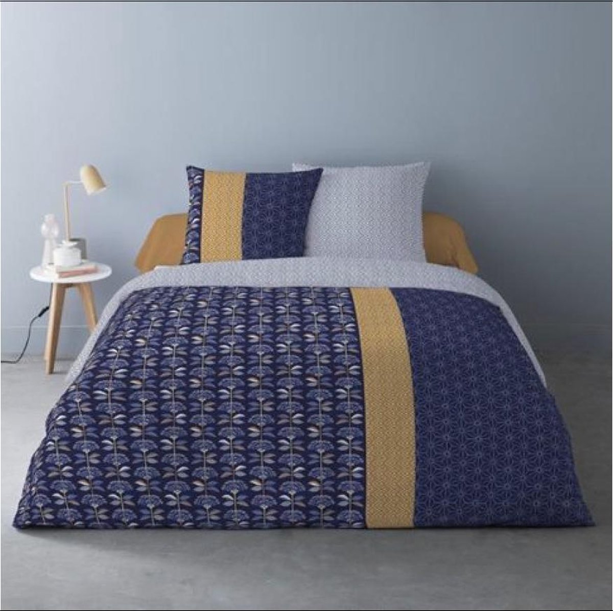 2-Persoonsdekbedovertrek Carlos 240x220 cm- met 2 kussenslopen 65x65 cm - 100% luxe katoen percale