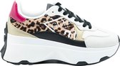Guess Calebb Active Lady Dames Sneaker - Leopard - Maat 38