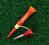 Onbreekbare Golf Tee - 360 graden rotatie met een veer - 79MM - Polypropyleen-P - Golf accessoire - Golfballen - Golftas - Golfen - golfset - Kleurrijk en vrolijk design - golfclub