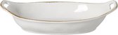 Costa Nova - Sardegna - ovale schaal - wit - aardewerk - B 40 cm