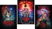 Stranger Things posters - set van 3 verschillende posters - Netflix - Eleven - formaat 61 x 91.5 cm