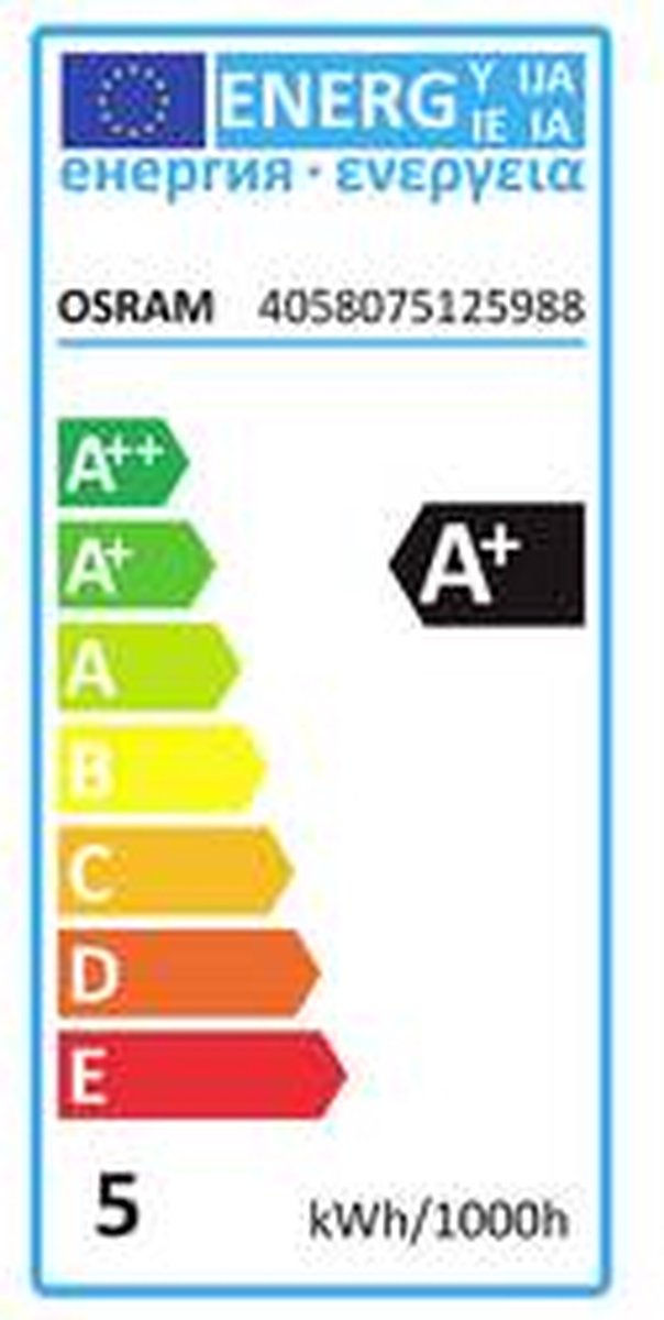 Osram 4058075125988 LED-lamp Energielabel F (A G) E27 Reflector 4.3 W = 60 W Warmwit (Ø x l) 63 mm x 102 mm 1 stuk(s)