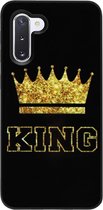 - ADEL Siliconen Back Cover Softcase Hoesje Geschikt voor Samsung Galaxy Note 10 - King Koning