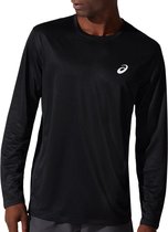 Asics Core LS Sportshirt - Maat S  - Mannen - zwart