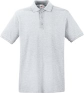 Lichtgrijs polo shirt premium van katoen voor heren - Polo t-shirts voor heren M (EU 50)