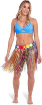 8x stuks hawaii rokje gekleurd 45 cm - Carnaval verkleed thema kleding rokjes