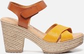 Oh My Sandals Sandalen met hak geel - Maat 38