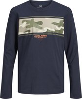 JACK&JONES JUNIOR JJSODIER BLOCK  TEE LS CREW NECK JR Jongens T-shirt - Maat 152