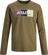 JACK&JONES JUNIOR JORMASON TEE LS CREW NECK SN JR Jongens T-shirt - Maat 176