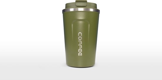 Koffiebeker To Go | Herbuikbare Koffiebeker | Thermosbeker Auto | Duurzame Koffie Beker | Thermosfles | RVS Reisbeker | Dubbelwandige Travel Mug | 380 ml | Groen Koffiebeker To Go | Herbuikbare Koffiebeker | Thermosbeker Auto | Duurzame Koffie Beker | Thermosfles | RVS Reisbeker | Dubbelwandige Travel Mug | 380 ml | Groen