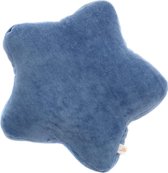 WigiWama Velvet Star Cushion - Blauw