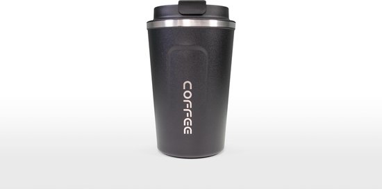Koffiebeker To Go | Herbuikbare Koffiebeker | Thermosbeker Auto | Duurzame Koffie Beker | Thermosfles | RVS Reisbeker | Dubbelwandige Travel Mug | 380 ml | Zwart Koffiebeker To Go | Herbuikbare Koffiebeker | Thermosbeker Auto | Duurzame Koffie Beker | Thermosfles | RVS Reisbeker | Dubbelwandige Travel Mug | 380 ml | Zwart