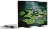 Laptop sticker - 10.1 inch - Bloemen - Bladeren - Meer - 25x18cm - Laptopstickers - Laptop skin - Cover