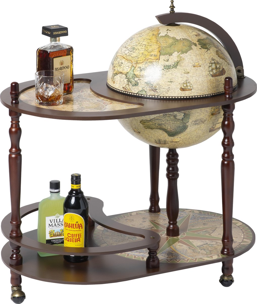 Brulo Wereldbol Globe Globebar Tasman SKY 40 cm