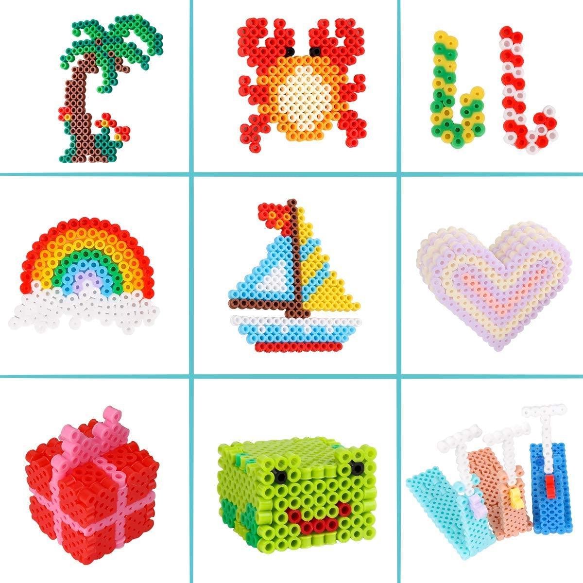 Behave Mini Strijkkralen Set - Incl. Vierkante Grondplaat - Pincet - 2 Strijkvellen - 14000 Kralen - 24 Kleuren - 2.6mm - Mini Strijkkralen — afbeelding 9