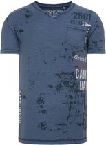 Camp David ® T-shirt met all over print en gebruikte look