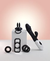 Erodit Shock Cock - Erotische- geschenk - cadeau - combinatie set - Tarzan vibrator en 4 verschillende cockringen - Seksspeeltje voor Koppels - Sex Toy - Erotiek voor Mannen en vro