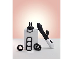 Erodit® Shock Cock - Erotische geschenk set - vibrators voor vrouwen , Anaal prostaat vibrator voor mannen- 4 verschillende cockringen - Seksspeeltje - Sex Toys - Seks speeltje - Erotiek voor Mannen, vrouwen, koppels