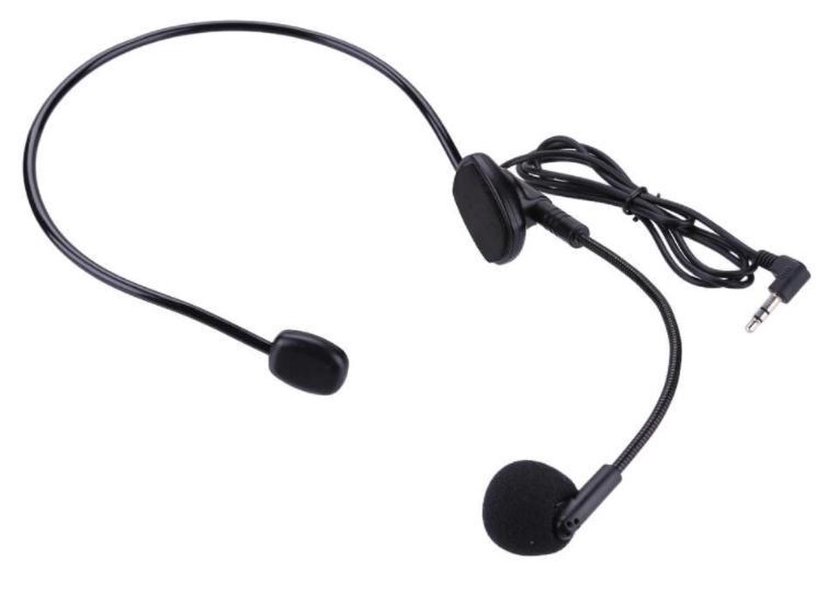 Equiteacher-head microfoon-hoofd microfoon-3.5 jack-boommike-geschikt voor instructiesets-condensator microfoon