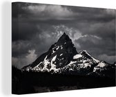 Canvas Schilderij Berg - Sneeuw - USA - 60x40 cm - Wanddecoratie