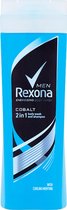 Rexona - Douchegel - Bodywash en Shampoo 2in1 Energising Freshness - Cobalt - 2 x 250 ml - Voordeelverpakking