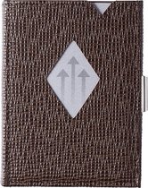 Exentri wallet RFID portemonnee Mosaic bruin Leer