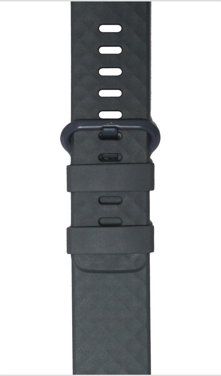 Diamand - Grijs Fitbit bandje Charge 3 of 4 Large