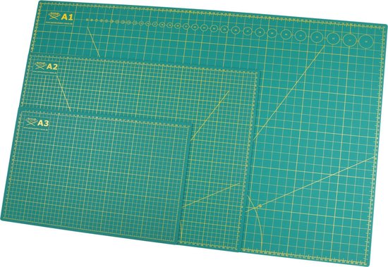 Snijmat A1 - Zelfherstellend - Groen - - 600 x 900 mm | bol.com