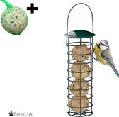 ✿BrenLux® Vogelvoerderplek - Mezenbolhouder - Vogel voederhuis in Metaal - Hang voerderbak vogels – Voederplek voor mezenbollen - Inclusief mezenbal inbegrepen - Voederhuisje voor